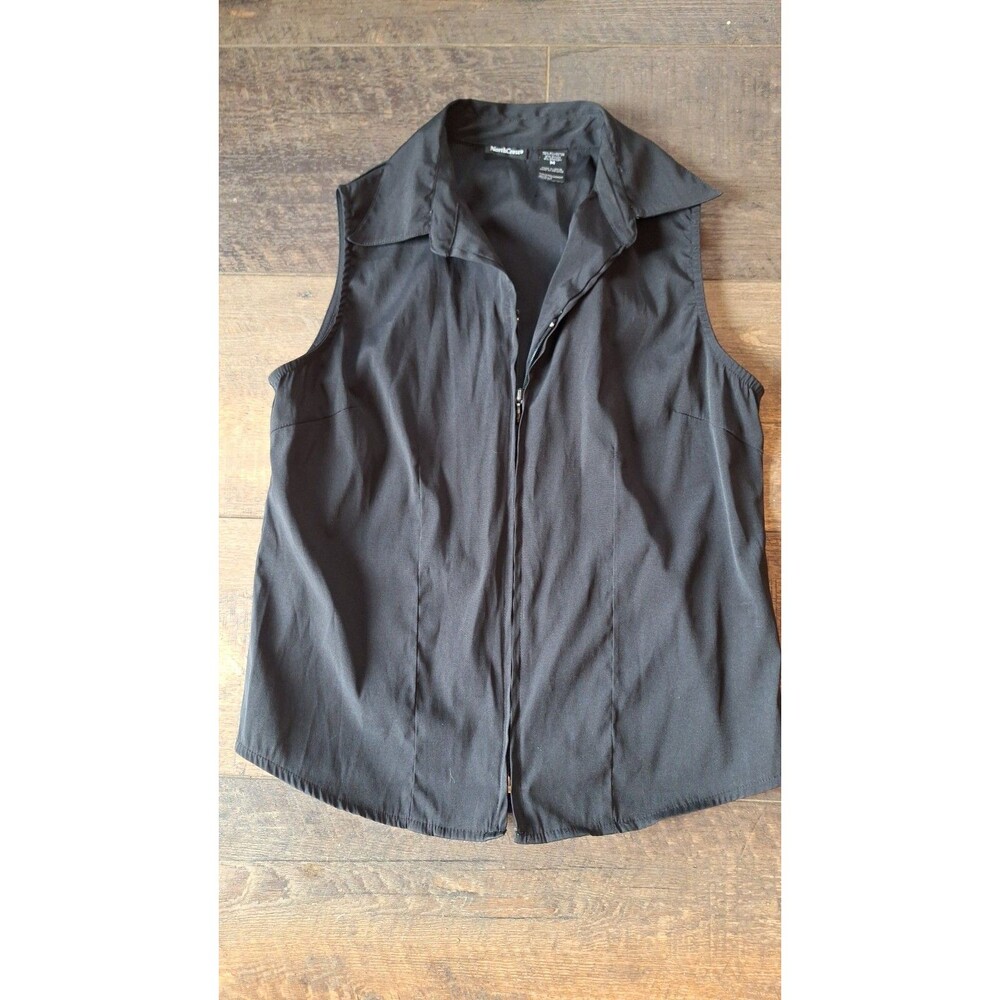 Northcrest Women’s Vest‎ Size MED BLACK USED